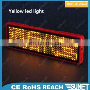LED Name Badge USB Rechargeable Led Moving Message Display Scrolling Message photo-3