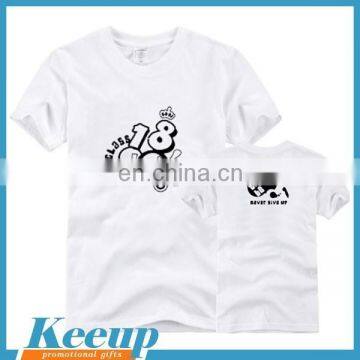 European size t-shirt for man Tshirt Blank white for promotional gift