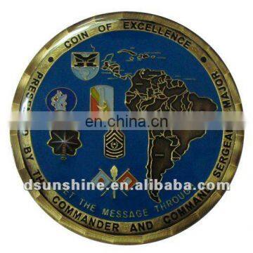 Iron soft enamel coin