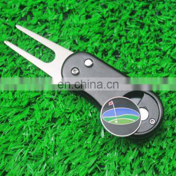 Customized Golf Ball Marker Pitch Mark Divot Repair Switchblade Tool