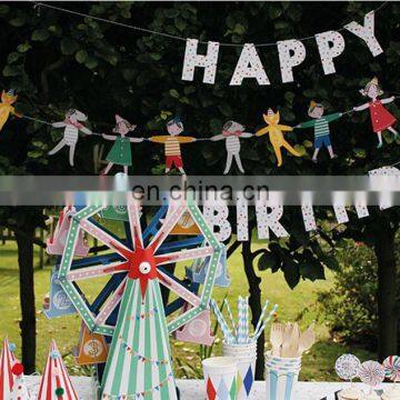 Paper Customized Pennant String Flag Triangle flag bunting