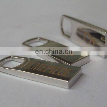 High quality and cheap price of custom logo metal zipper pull