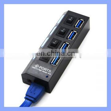 4 Ports USB 3.0 Hub With On/Off Switch for PC Desktop Laptop photo-3