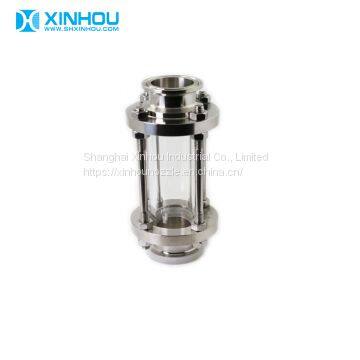 Flanged glass flow tri clamped Sanitary Sight Glass