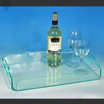 To Win-Wholesale Transparent Rectangle Acrylic Food Serving Tray for Home Hotels Restaurant