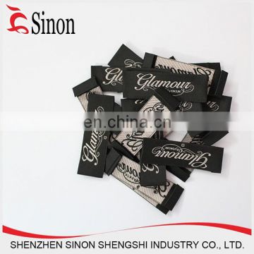 Direct factory No MOQ printed fabric self adhesive brand label