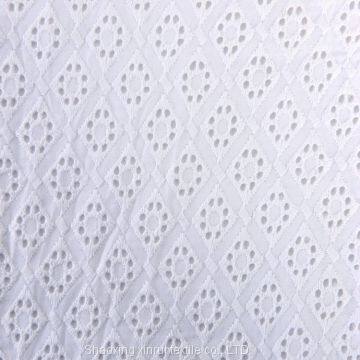 Keqiao Cotton Fabric for Dresses Embroidered White Cotton photo-2