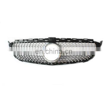 AMG Style Diamonds 15-IN Silver Front Grille for Benz C Class W205