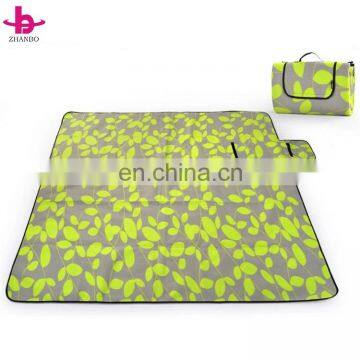 Cheap Polyester China Factory Wholesale Foldable Portable Extra Large Striped Waterproof Outdoor Picnic Blanket photo-4