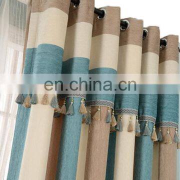 New Arrival Luxury Joint Ready Made Blackout Luxury Chenille Window Curtains For The Living Room With Attached Valance photo-4