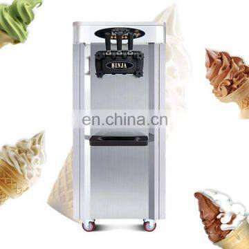 Three flavor soft ice cream machine