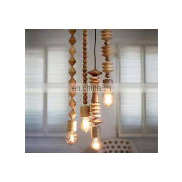 Restaurant Indoor Nordic Wooden Decorative Modern Pendant Lamp Chandelier Lighting photo-4