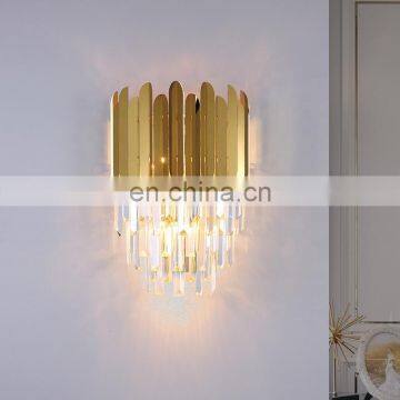 2021 Luxury Restaurant Hotel Home Bedside Modern Wall Mounted LED Crystal Wall Light photo-2