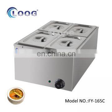 4 Pans Electric Hot Food Warmer Buffet Server Bain Marie Stainless Steel Bain Marie Food Warmer For Restaurant and Hotel photo-6