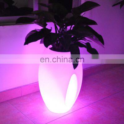 Waterproof Led Illuminate Glowing Flower Pot /outdoor Plastic Flower Vase photo-2
