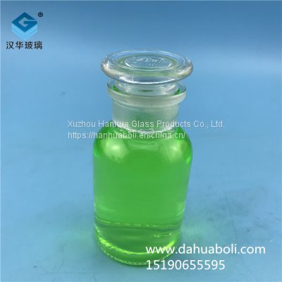 Manufacturers direct 125ml transparent wide mouth reagent  glass bottle