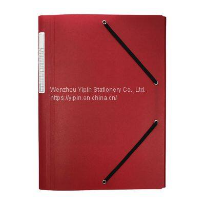 PP 3 Flap Folder Spine With Pocket, Elastic Folder for Office for School, Statioinery photo-2