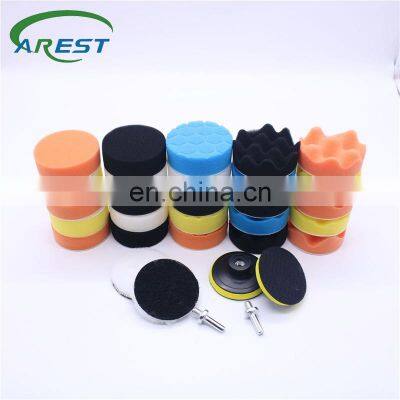 31pcs 3 Inch New Beauty Imported Car Polishing Pad Kit Buffing Pads Care Polisher Waxing Polishing Set Waxing Sponge Wool Pad