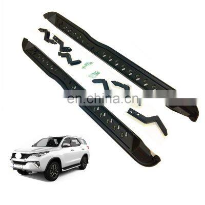 4x4 steel side step board Running board for Fortuner 2016-2019 with logo