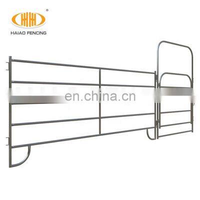 2021 new arrival 6-20ft custom-made length round steel tube livestock horse corral fence panels for America