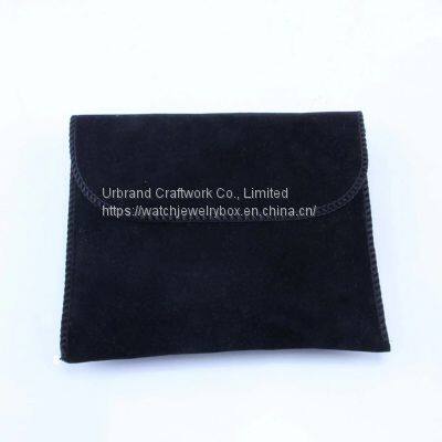 Custom High-grade Flannelette Envelope Bag Flip Wallet Bag Leather Velvet Bag Jewelry Storage Dustproof Bag photo-3