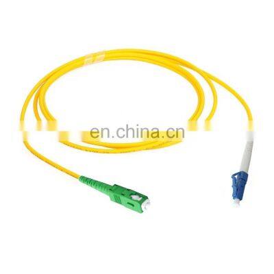 Compliant Wiht GR326 Standard Fiber Optic Patch Cord 1Meter SC/APC- LC/APC Simplex Single Mode G.657A2 2.0mm PVC Jacket Yellow photo-5