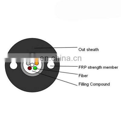 FTTH Outdoor 1 2 48 Core Self Supporting Plastic Singlemode G652 Type GYFXTY Optical Splicing Optic Fiber Cable Price photo-4