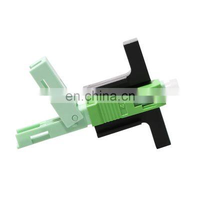 China Manufacturer FTTH Field Quick Assembly Fiber Optic SC APC Fast Connector