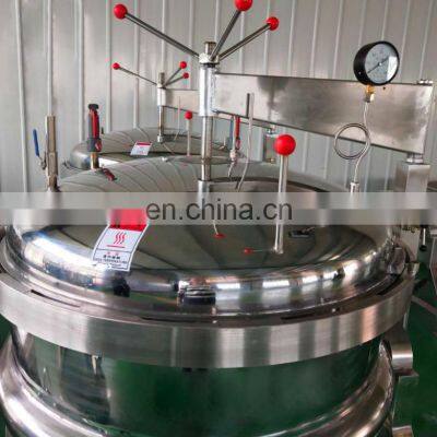 Industrial Kettle Mixer Cooker High Pressure Cooker High Quality Grade Large Industrial Food Cooking Kettle Jacket photo-5