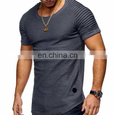 2021 New Trendy 95 Cotton 5 Spandex Custom Logo T Shirts For Men