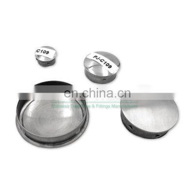 Hot Sale Price Of Decorative Stair Railing Round Pipe Stair Handrail Stainless Steel End Cap photo-5