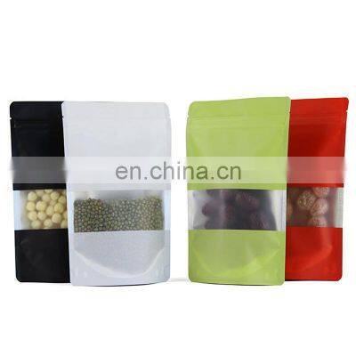 Manufacturer Well Made Custom Different Colors Stand Up Pouch With Clear Window