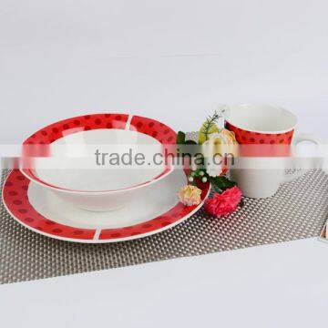 Poland Porcelain Dinner Set, High Grade Porcelain Tableware, Porcelain Dinner Set