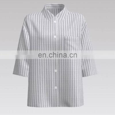 High Quality Wholesale Cotton Light Color Stripe Fabric photo-3