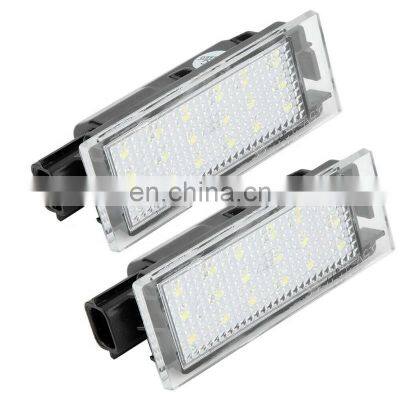 LED license plate light for Clio Megane Master Laguna II 5D