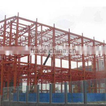Light Steel Frame Fabrication Painted Steel Q345 / Q235 for Hangar/ Workshop