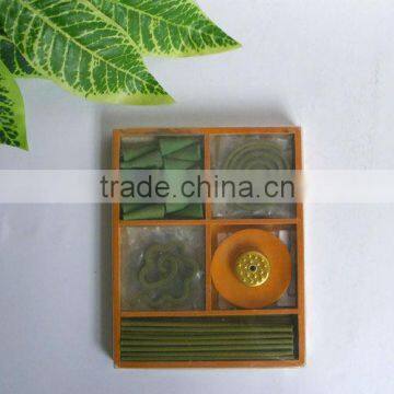 indian incense & gift sets incense sticks with ceramic plat SA-1135