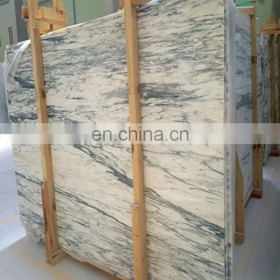 Premium Quality Arabescato White Marble Slab For Villa and Home Decoration 2cm thick Slabs from Turkey