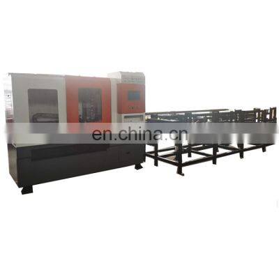 Factory Price 1500W Automatic Fiber  Laser mental cutting machine tube pipe cutting machine