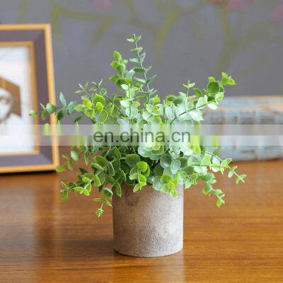 High Quality 25cm Simulation Green Plant Desktop Decoration Bonsai Wedding Decoration Artificial Plant