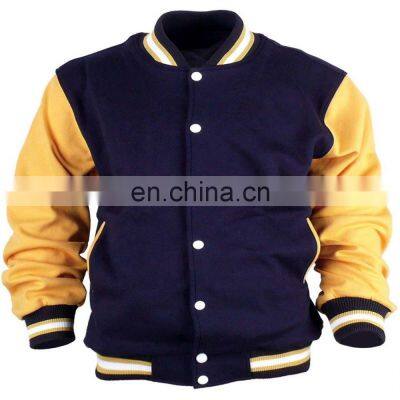 Custom Latest Design Cotton Fleece Varsity Jackets photo-5