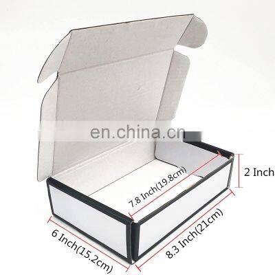 Китайский поставщик. Бесплатные образцы. Индивидуальная печать. Маленькие белые картонные транспортные коробки, посылочные гофрокартонные упаковки, коробки для отправки посылок photo-3