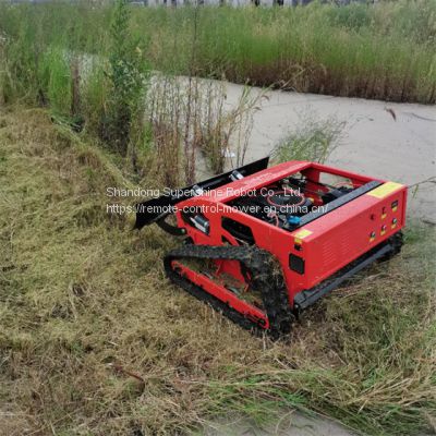 robot slope mower, China brush mower for slopes price, remote control hillside mower for sale