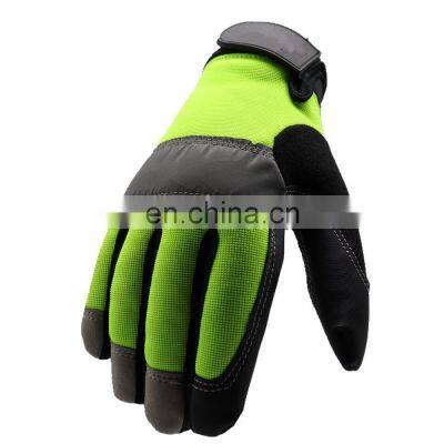 Multi Purpose Heavy Duty Flexible Mechanic Microfibre Synthetic Leather Safety Work Gloves