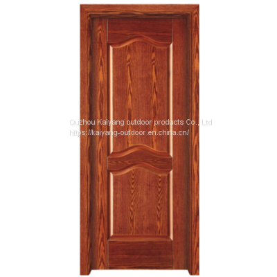 Customized Interior Solid Wood Composite Paint Free Embossed Deep Carved Door photo-4