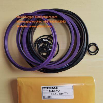 Soosan membrane hydraulic breaker hammer parts seal kits SB121,SB130,SB140,SB147,SB150,SB151,SB157 excavator diaphragm