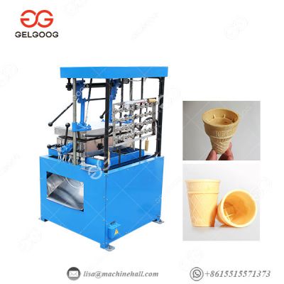 Commercial Use Wafer Cone Equipment Semi Automatic Ice Cream Cone Machine