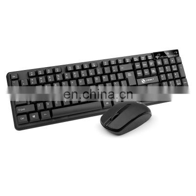 Wireless keyboard and mouse set suspension mechanical keyboard feel USB receiver business office key and mouse