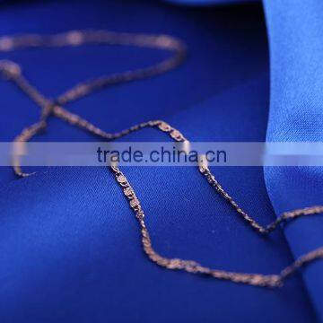Wholesale Rare Coffee Gold Plated Flat Chain Jewelry Chain Decorative Chain Necklace photo-5