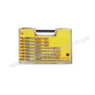 SDS-Plus Rotary Cross Tip Metal Hammer Drill Bits Set for Concrete and Masonry